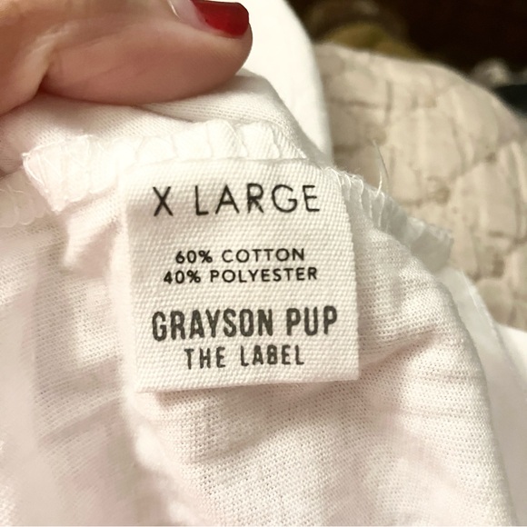 Grayson Pup NWT Small “Heart My Human" White Crew Dog tee valentine’s - Picture 9 of 11